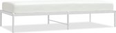 vidaXL - Bedframe - metaal - wit - 90x190 - cm