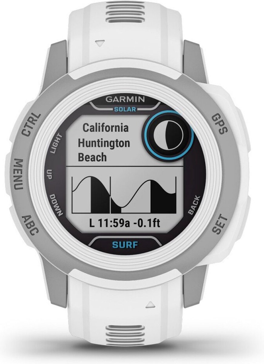 Garmin Instinct 2S Solar Surf Edition Ericeira Wit/Grijs