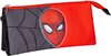 Trousse à crayons 3 compartiments Spiderman Rouge 22,5 x 2 x 11,5 cm Zwart