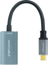 Adapter USB C naar DisplayPort NANOCABLE 10.16.4104-G Grijs 15 cm 8K Ultra HD