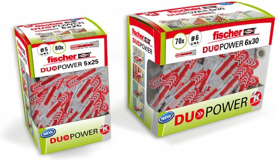 fischer DuoPower 8 x 40 S LD with screw