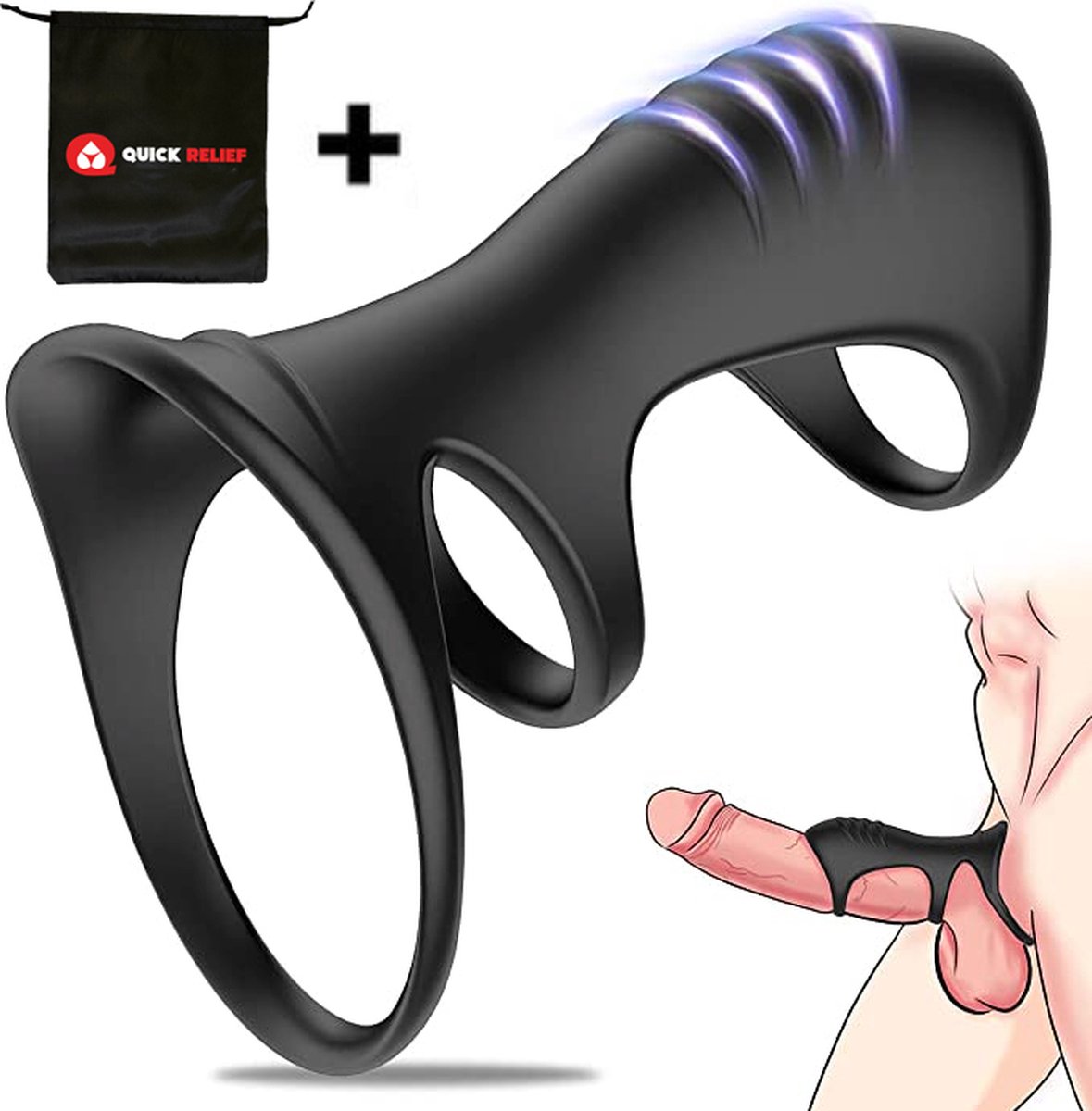 Quick Relief G-Spot Teaser™ - Cockring - Penis Sleeve - G-Spot