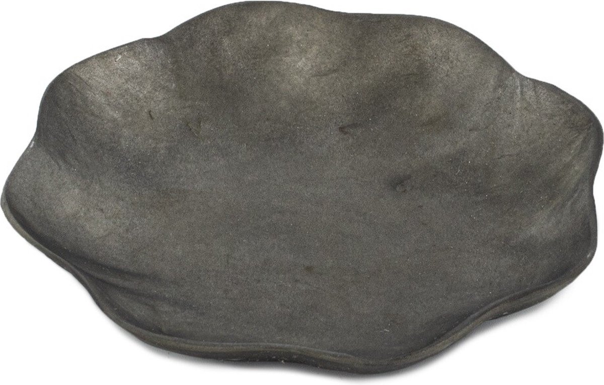 HomeBound by KY | Schaaltje schelp bloem zwart | decoratieve schaal | schaaltje