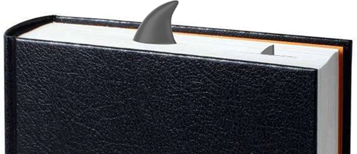 FISKA- Boekenlegger Haai - Bookmark - Bladwijzer
