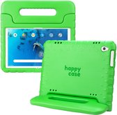 HappyCase Kinder Tablethoes Geschikt voor Lenovo Tab M10 (HD) Gen 1 | Kindvriendelijke Hoes | Beschemhoes | Kinderhoes | met Handvat en Standaard | Groen