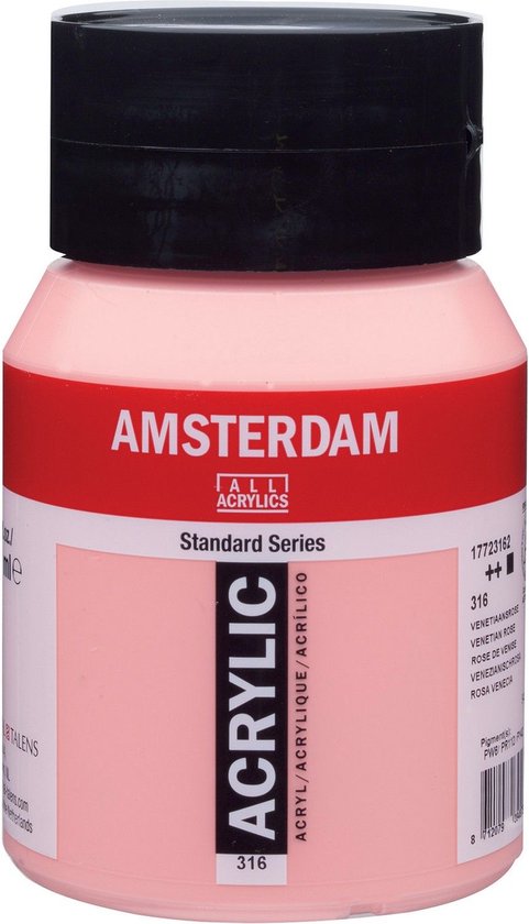 Amsterdam Standard Acrylverf 500ml 316 Venetiaansroze