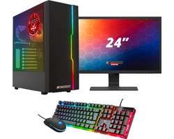 ScreenON - Gaming Set - X105127 - V1 (Game PC X105127 + 24 Inch Monitor + Toetsenbord + Muis)