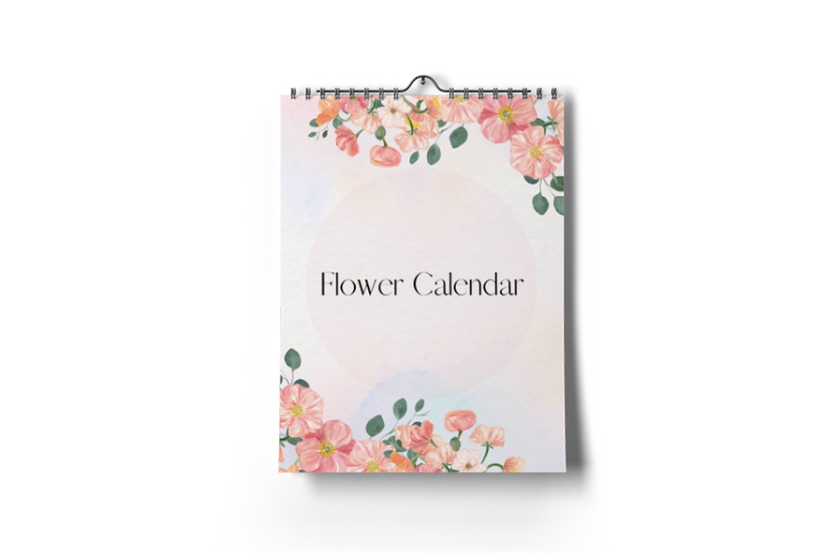 Bloemenkalender 2024 - 24x35 - Tijdloze kalender - 240 x 350 millimeter