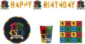Party Set Harry Potter - Verjaardag Feestje - Bord - Beker - Servetten - Slinger - Happy Birthday - Set voor 8 personen