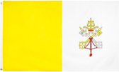 VlagDirect - Vaticaanse vlag - Vaticaanstad vlag - 90 x 150 cm.