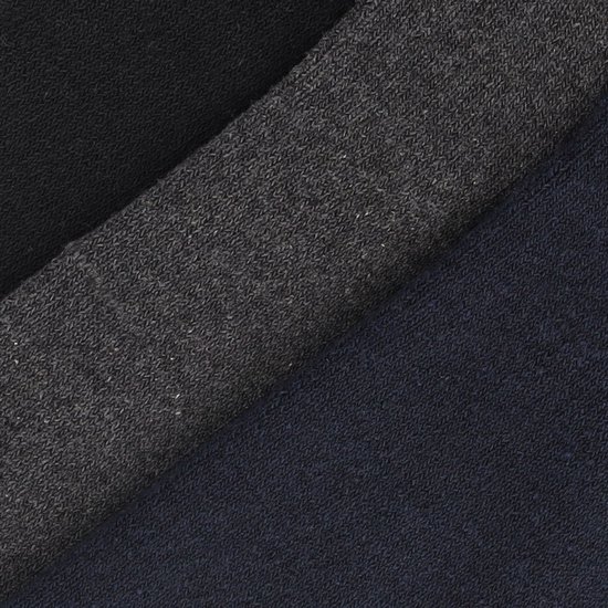 Chausettes thermique enfants - Blauw/ Grijs/ Zwart - Taille 31/34 - Chaussettes hiver enfant - Chaussettes épaisses enfant - Chaussettes enfant - Chaussettes chaudes enfant - Apollo