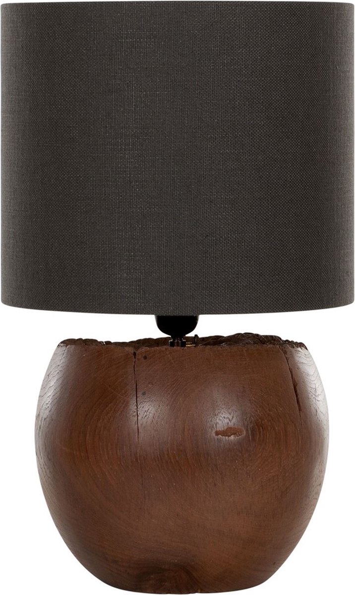 MUST Living Table lamp Apple,45xØ35 cm, linen dark shade