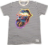 The Rolling Stones - Cyberdelic Heren T-shirt - S - Zwart/Creme