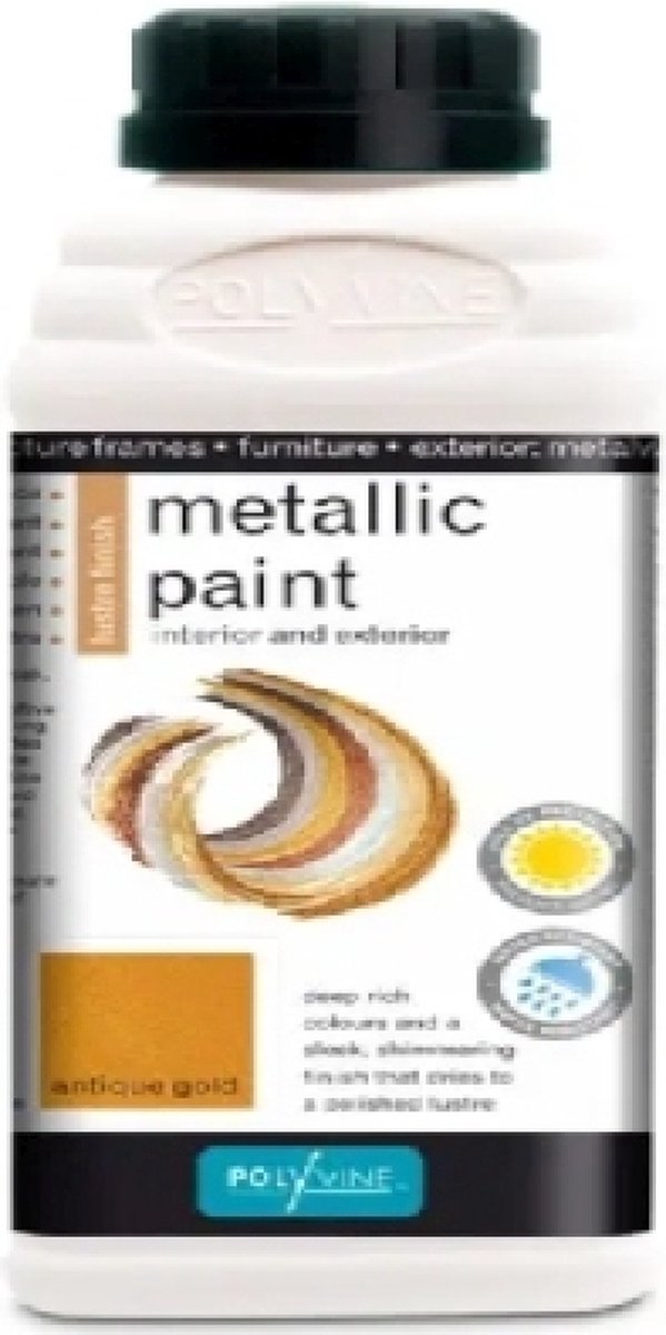 Polyvine Metallic Lak Glansgoud 2 Liter