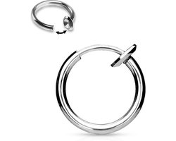 LBB Fake septum - Zilver - Irritatie vrij - fake neuspiercing - Oor - Lip - Fake piercing - Septum - Nep piercing - Nep neusring - neuspiercing ringetje