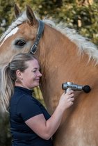 Equi-Tech Hot & Cold massage gun Grijs paard
