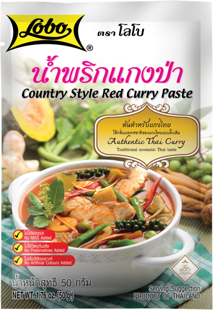 Lobo Rode Country Style Currypasta 12 x 50 g