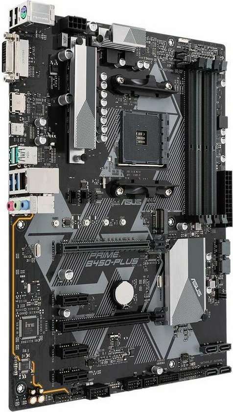 Asus Prime B450-Plus Moederbord Socket AMD AM4 Vormfactor ATX Moederbord chipset AMD® B450 - ASUS