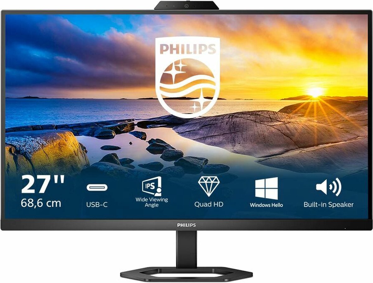 Philips 27E1N5600HE - QHD Webcam Monitor - USB-C 65w - 27 inch | bol.com