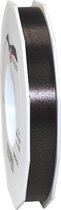 1x XL Hobby/decoratie zwarte kunststof sierlinten 1,5 cm/15 mm x 91 meter- Luxe kwaliteit - Cadeaulint lint/ribbon