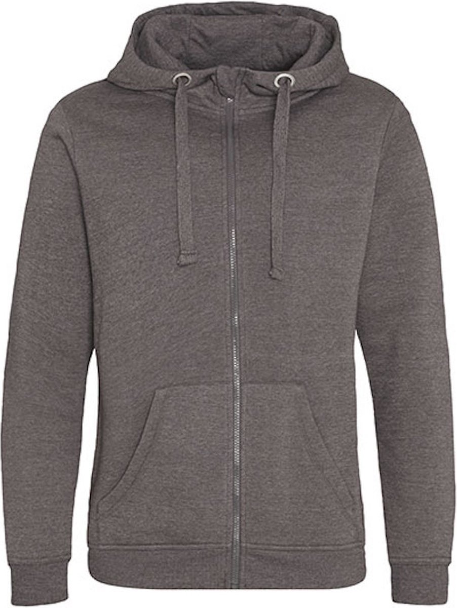Graduate Heavyweight Hoodie met rits Charcoal - 3XL