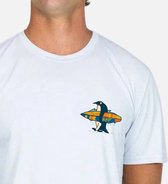 SKINSHIELD - UV Shirt met korte mouwen voor heren - FACTOR 50+ Zonbescherming - Pinguin