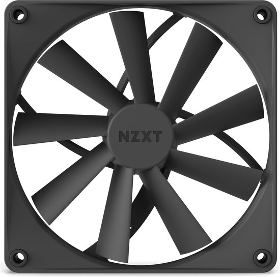 Home Componenten Koeling Casefans NZXT F140Q Quiet Airflow - Ventilator NZXT F140Q Quiet Airflow - Ventilator 140 mm - zwart