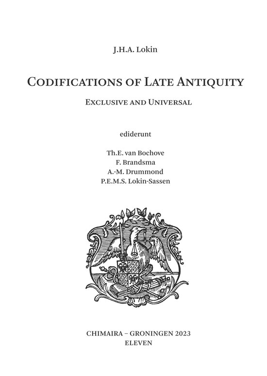 Codifications of Late Antiquity - cover