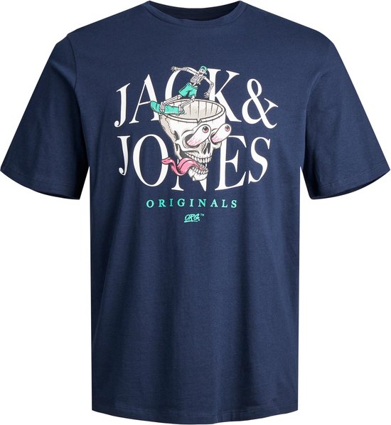 Jack & Jones t-shirt jongens - blauw - JORafterlife - maat 152