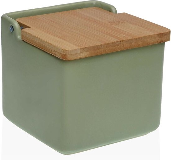 Salière avec couvercle Versa Eris 12,2 x 11,5 x 12,2 cm Céramique