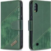 BINFEN Croco Book Case-- Geschikt voor Samsung Galaxy A10 Hoesje - Groen