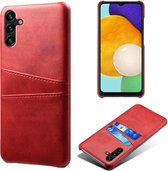 Coverup Dual Card Back Cover - Geschikt voor Samsung Galaxy A54 Hoesje - Rood