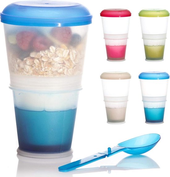 Cereal To- Go Cereal Travel Mug 2- Go Cereal Travel Mug avec  compartiment