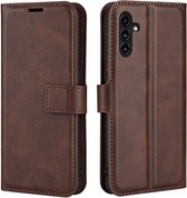 Coverup Deluxe Book Case - Geschikt voor Samsung Galaxy A14 Hoesje - Donkerbruin