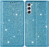 Coverup Glitter Book Case - Geschikt voor Samsung Galaxy S23 Hoesje - Blauw
