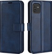 Coverup Deluxe Book Case - Geschikt voor Samsung Galaxy A03 Hoesje - Blauw