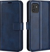 Coverup Hoesje - Geschikt voor Samsung Galaxy A03 Hoesje - Coverup Deluxe Book Case - Blauw