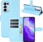 Coverup Book Case - Geschikt voor OPPO Find X3 Lite Hoesje - Lichtblauw