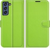 Coverup Book Case - Geschikt voor Samsung Galaxy S21 FE Hoesje - Groen