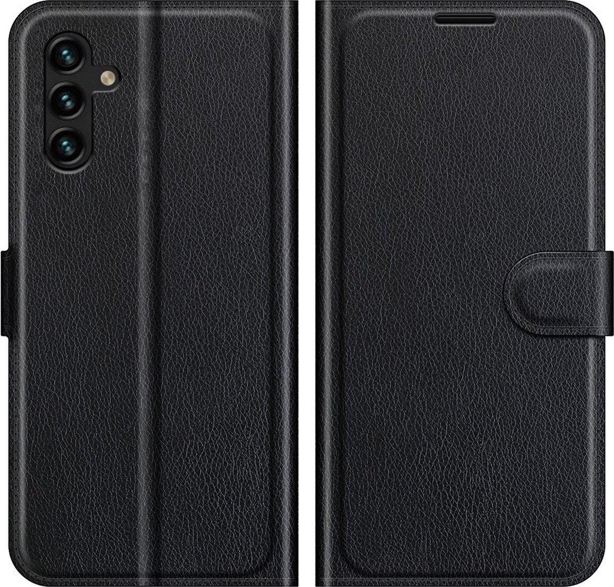 Coverup Hoesje - Geschikt voor Samsung Galaxy A13 5G / A04s Hoesje - Coverup Book Case - Zwart