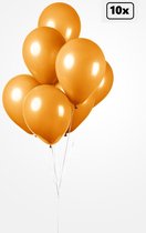 10x Ballon oranje 30cm - Festival feest party verjaardag landen helium lucht thema