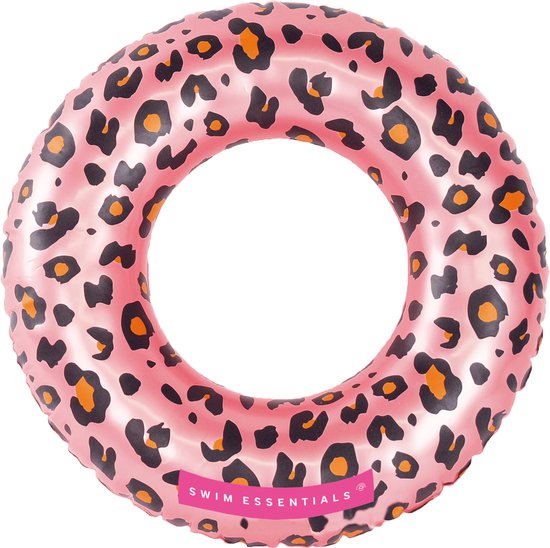 Swim Essentials Zwemband - Zwemring - Rosé Goud Panterprint - 50 cm