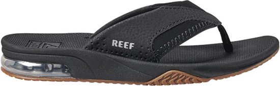Reef Kids Fanning Jongens Slippers - Zwart - Maat 32