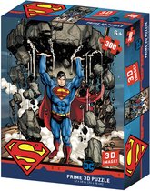 DC Comics - Superman die een berg optilt Puzzel 300 stk 46x31 cm - met 3D lenticulair effect
