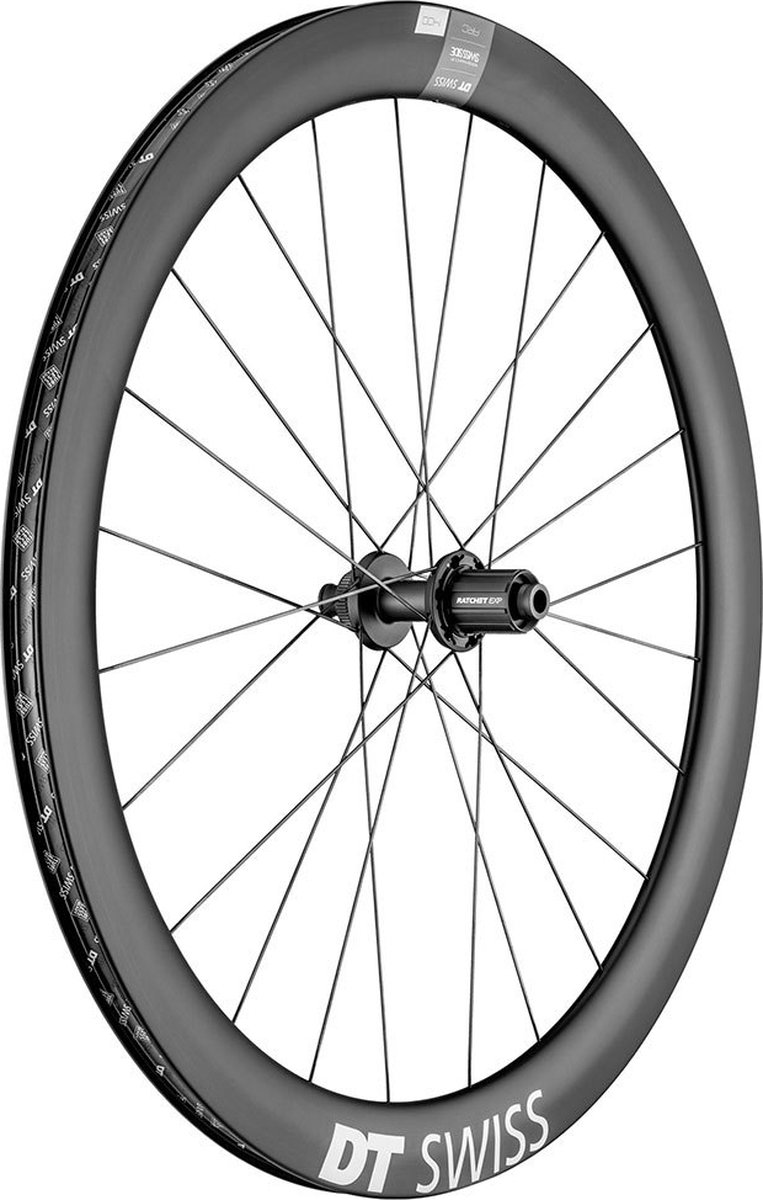 Dt Swiss Arc 1400 Dicut 50 Cl Disc Tubeless Achterwiel Racefiets Zwart 12 x 142 mm / Shimano/Sram HG