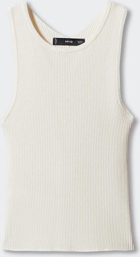 Top Mango Open Rug Mango Top Gebreide Top Met Open Rug 57040254 05 Dames Maat - S | bol.com