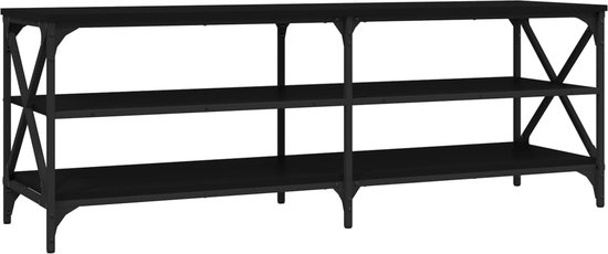 vidaXL-Tv-meubel-140x40x50-cm-bewerkt-hout-zwart