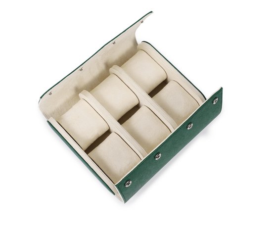 Luxe Horlogebox 6 Stuks Horlogedoos Leer 6 stuks Horlogedoos Horloge Etui Leer bol