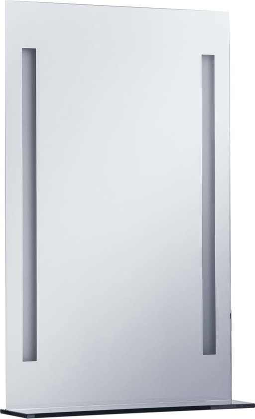 EMKE Badkamerspiegel met verlichting 80 x 60 cm, anti-condens, touch-schakelaar, badkamerspiegel, koudwit, dimbaar, geheugenfunctie, automatische uitschakeling na 3 uur, led-spiegel