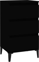 vidaXL-Nachtkastje-40x35x70-cm-bewerkt-hout-zwart